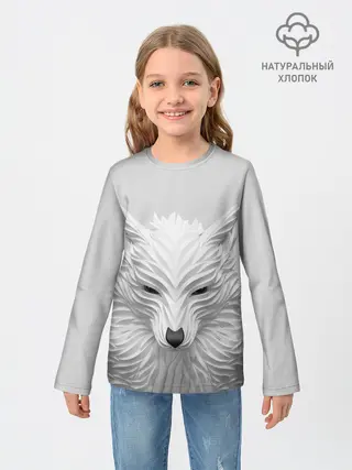 Детский лонгслив / БЕЛЫЙ ВОЛК