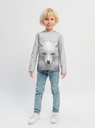 Детский лонгслив / БЕЛЫЙ ВОЛК