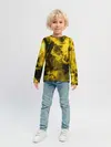 Детский лонгслив / Желтый Неоновый Дым