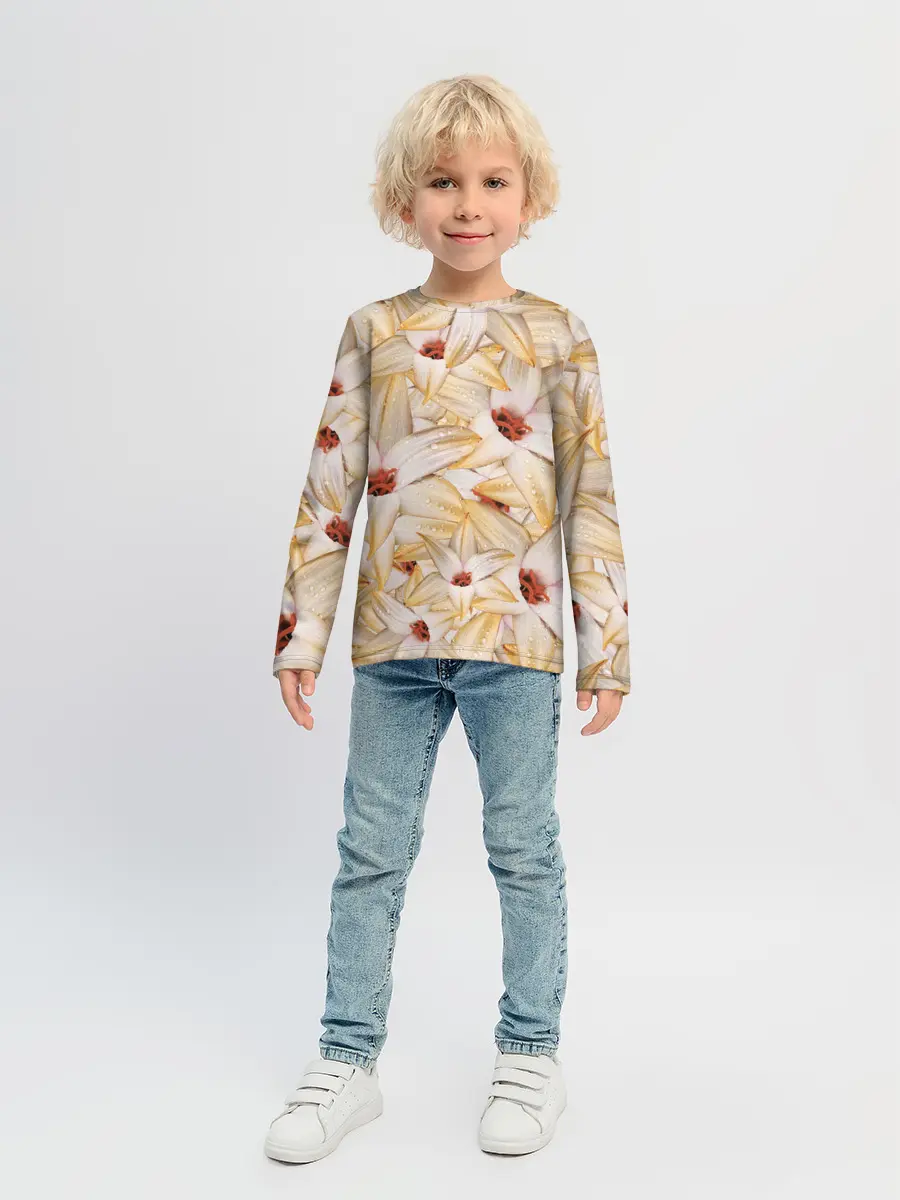 Детский лонгслив / Яркие Цветы