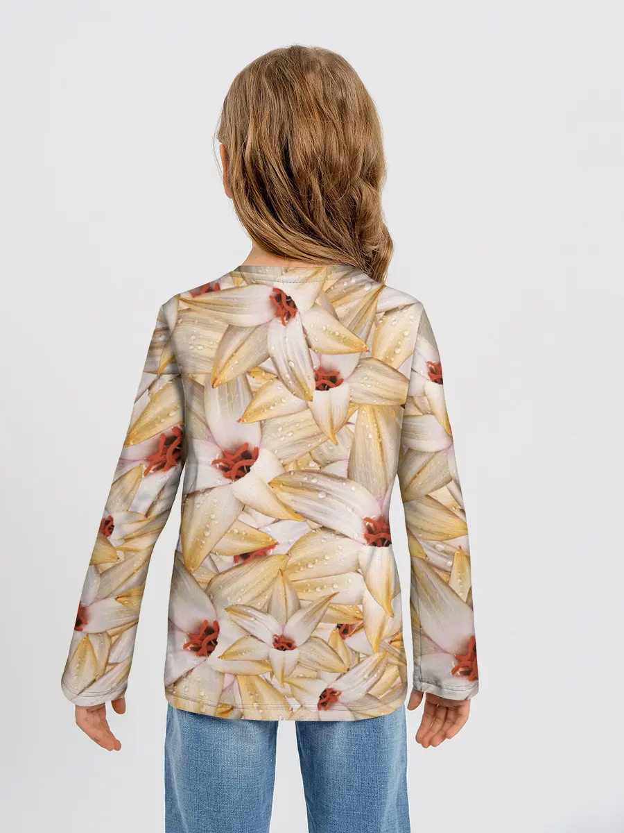 Детский лонгслив / Яркие Цветы