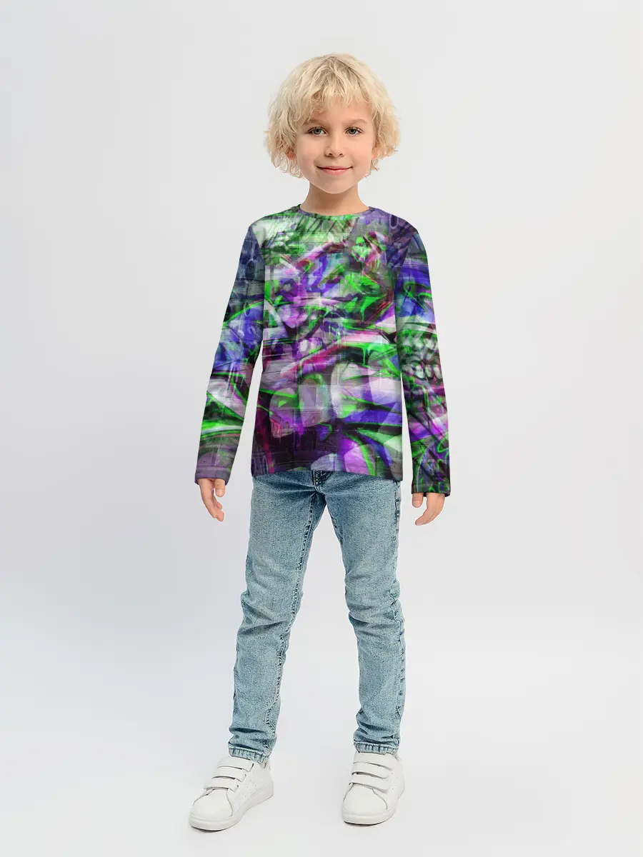 Детский лонгслив / Граффити на стене