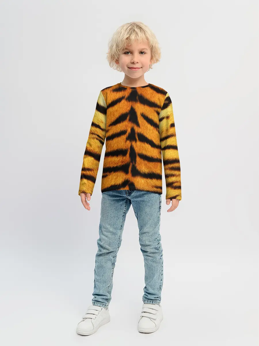 Детский лонгслив / Шкура Тигра