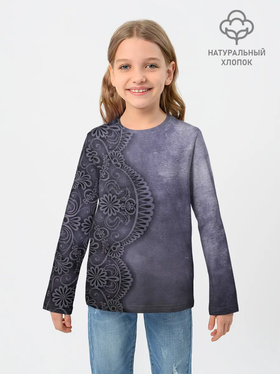 Детский лонгслив / Кружевной Узор