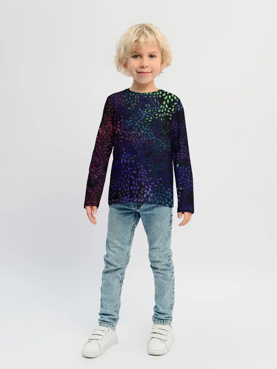 Детский лонгслив / Настроение узоры