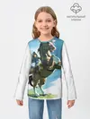 Детский лонгслив / Линк на коне