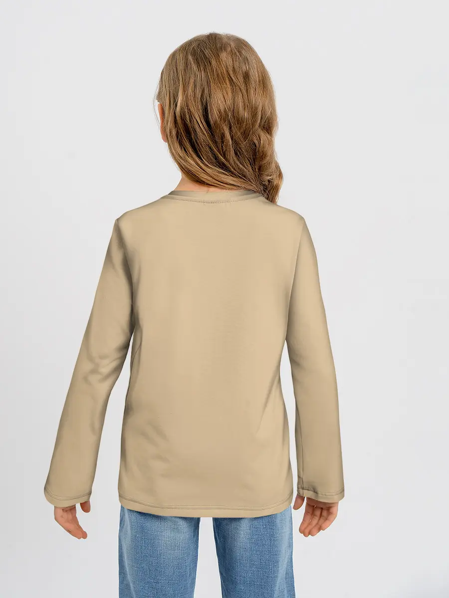 Детский лонгслив / ДевушКа слушает Музыку