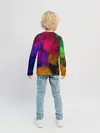Детский лонгслив / Цветные Разводы