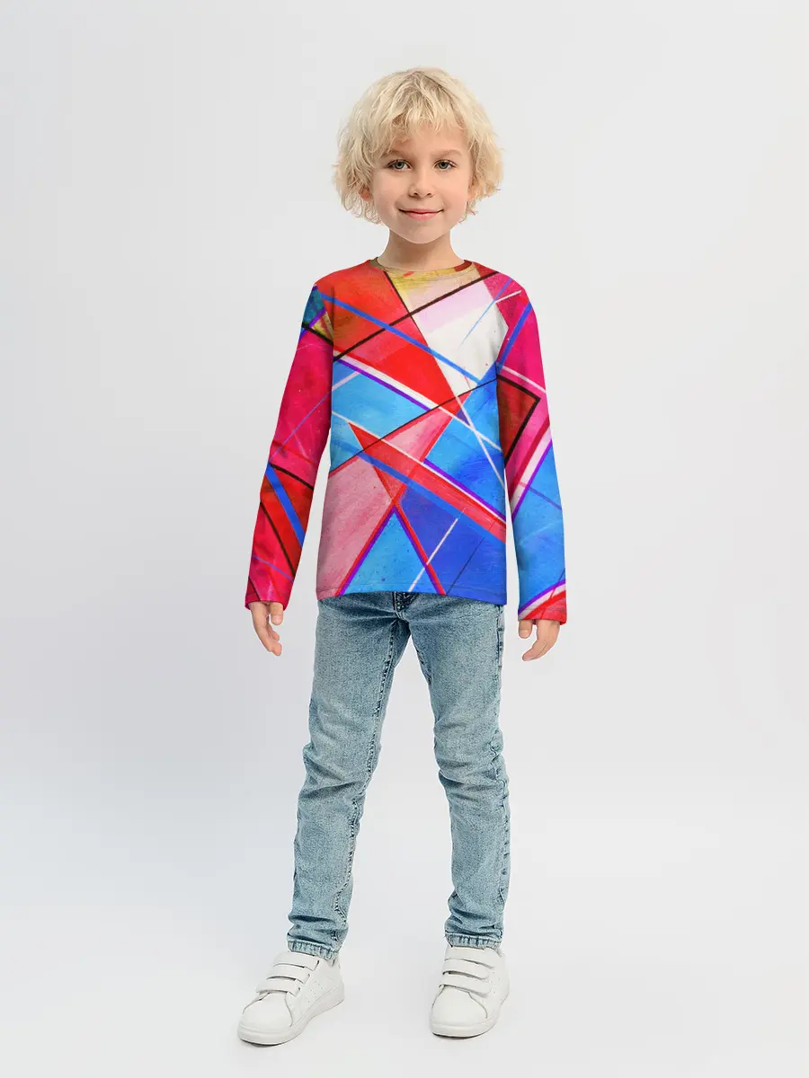 Детский лонгслив / Абстрактные Фигуры