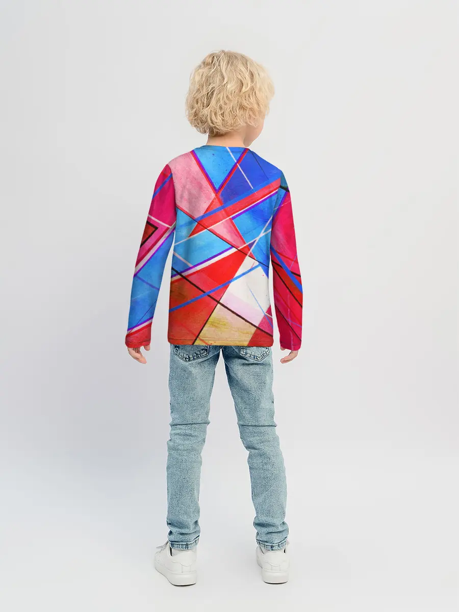 Детский лонгслив / Абстрактные Фигуры