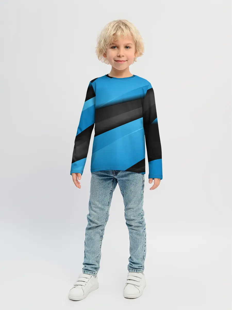 Детский лонгслив / Blue Sport Style