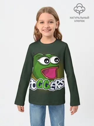 Детский лонгслив / Poggers