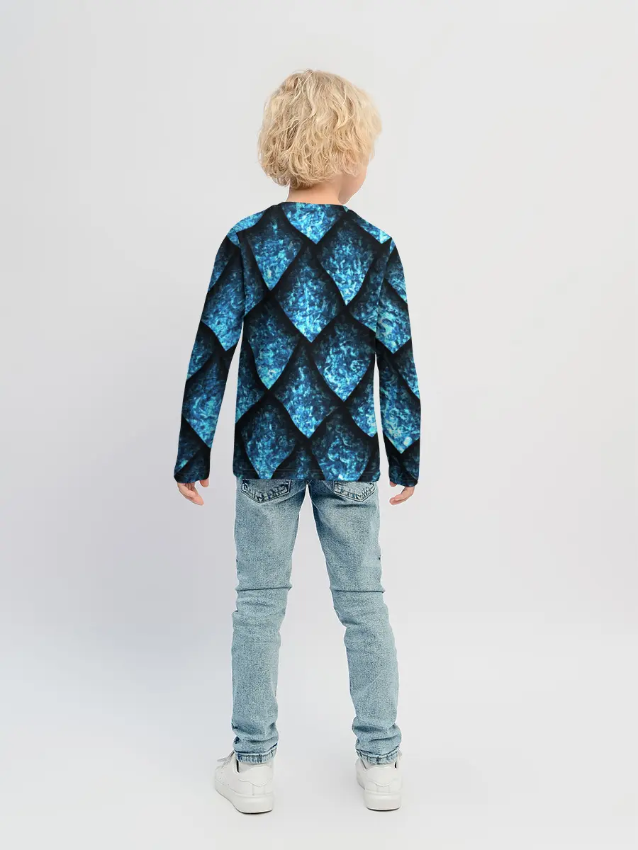Детский лонгслив / Чешуя ледяного дракона