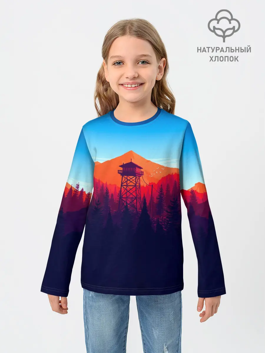 Детский лонгслив / Одинокая вышка