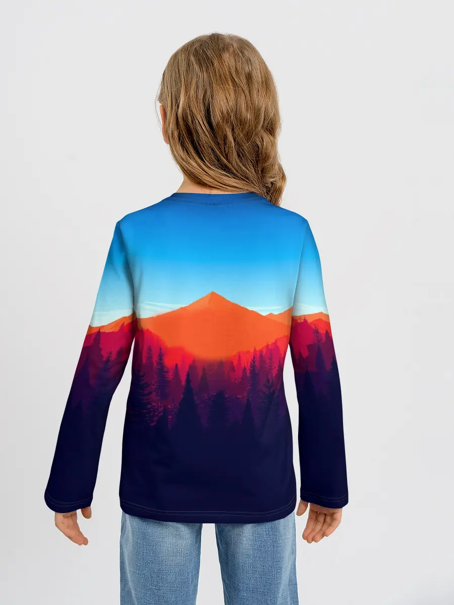 Детский лонгслив / Одинокая вышка