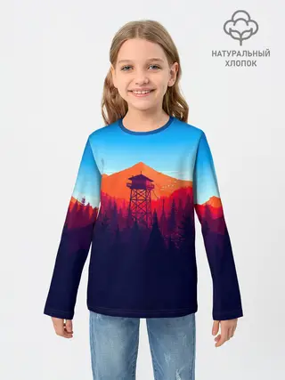 Детский лонгслив / Одинокая вышка