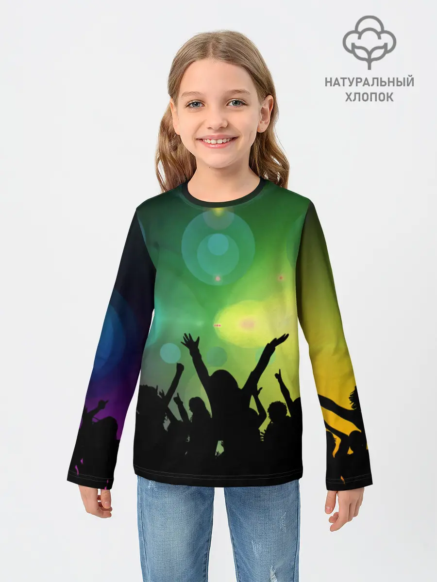 Детский лонгслив / Неоновая Вечеринка