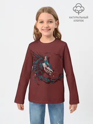 Детский лонгслив / Волк