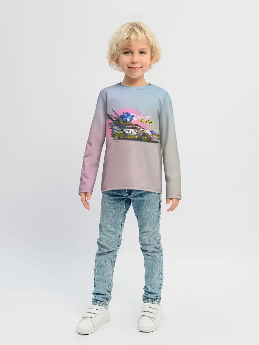 Детский лонгслив / Sonic racer