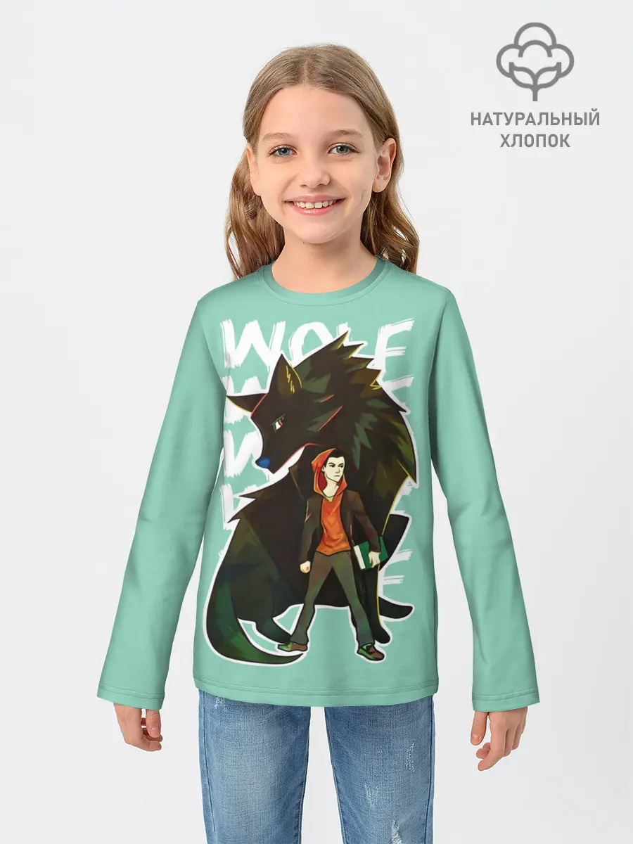 Детский лонгслив / Wolf