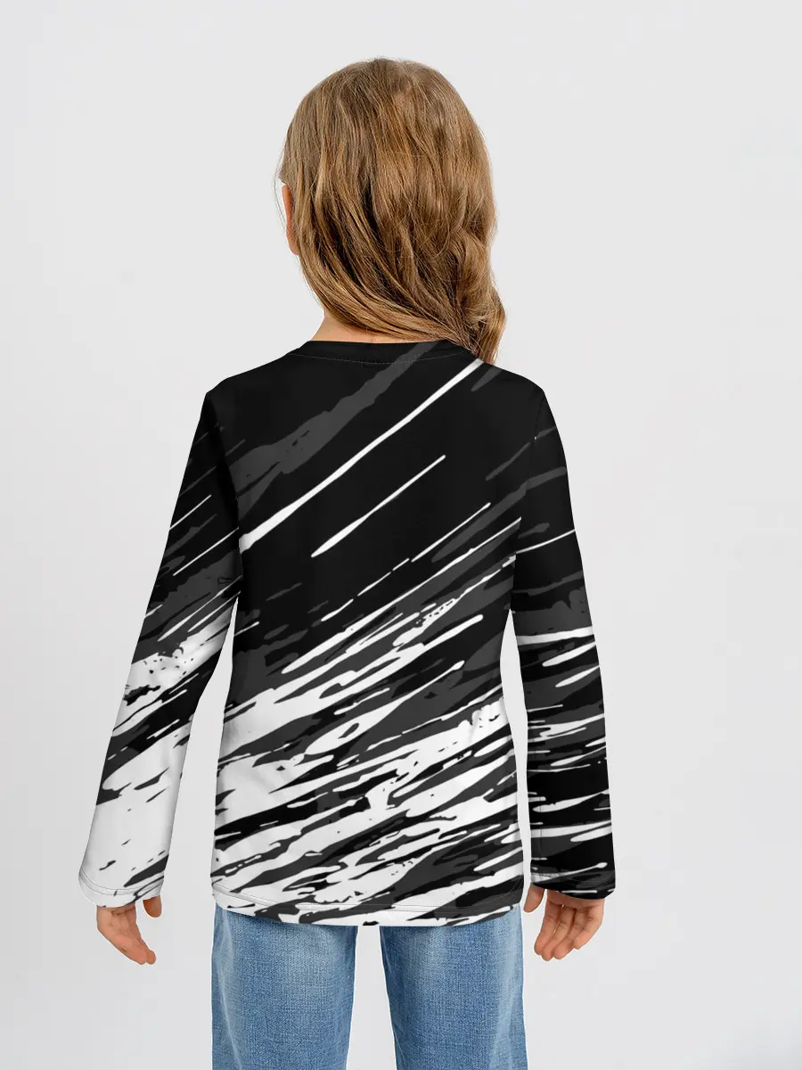 Детский лонгслив / JUVENTUS / ЮВЕНТУС / БРЫЗГИ