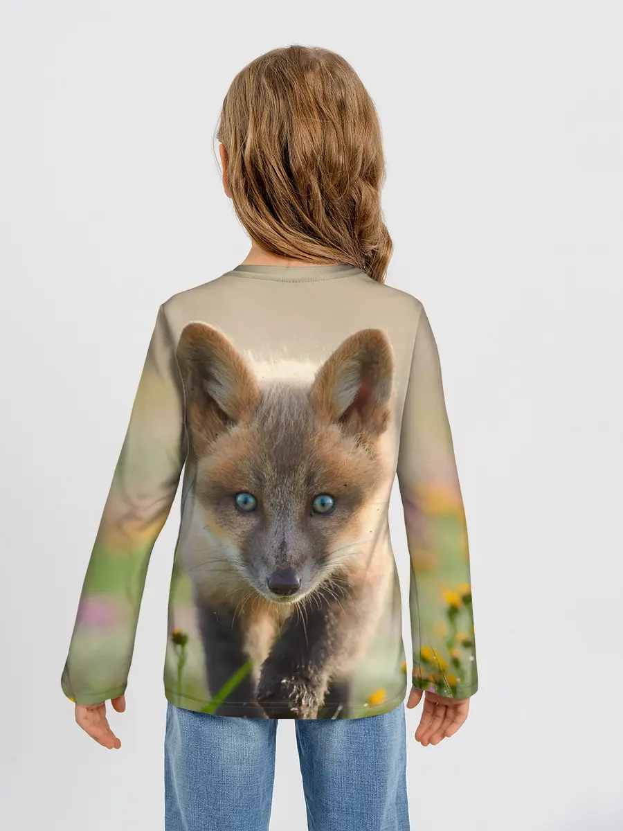Детский лонгслив / Лисичка