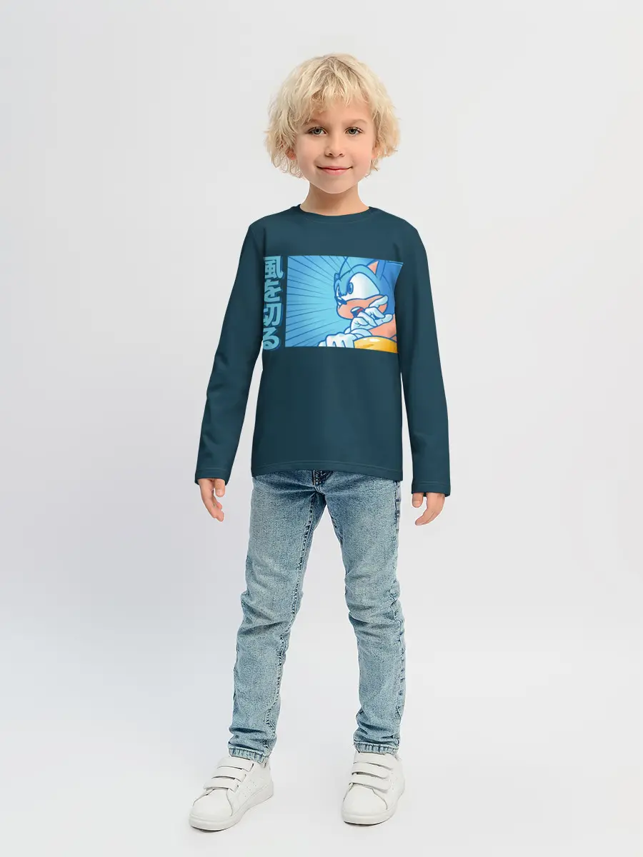 Детский лонгслив / Sonic alert