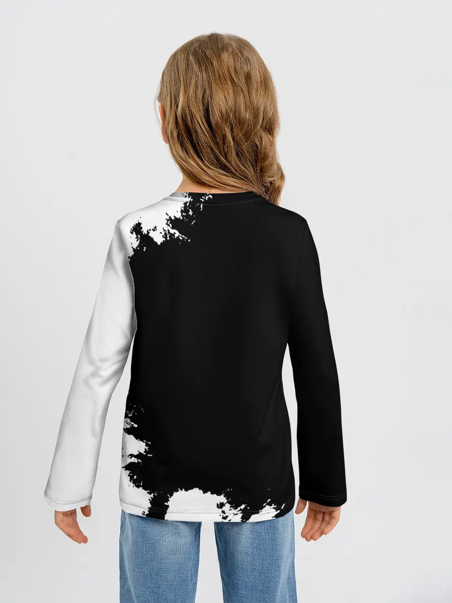 Детский лонгслив / Чёрный клевер Аста и демон Либе