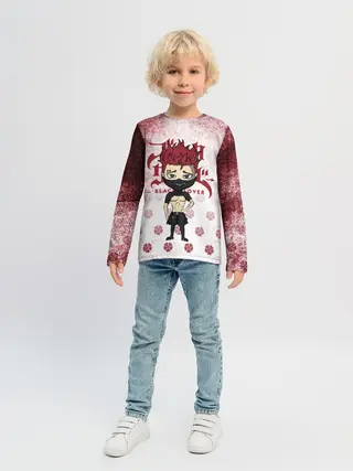 Детский лонгслив / Зора Идеаре Чёрный клевер