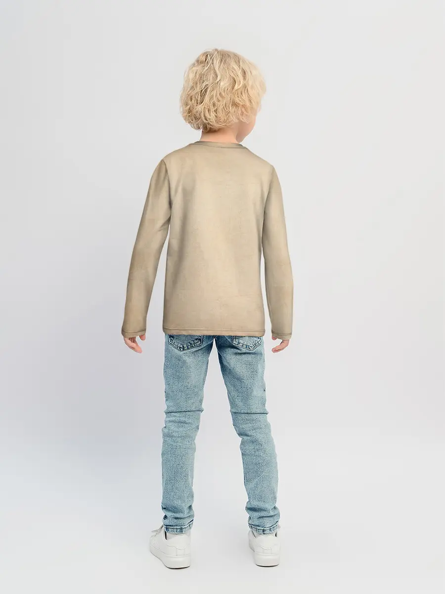 Детский лонгслив / Сотворение Адама | Гранж