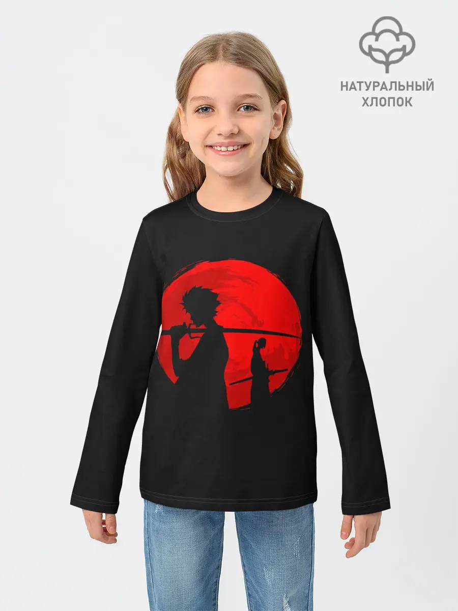 Детский лонгслив / Samurai Sunset