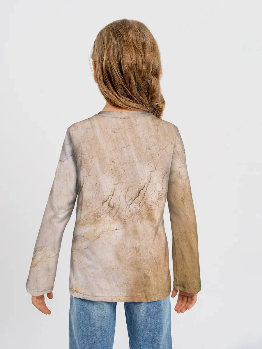 Детский лонгслив / Микеланджело сотворение Адама