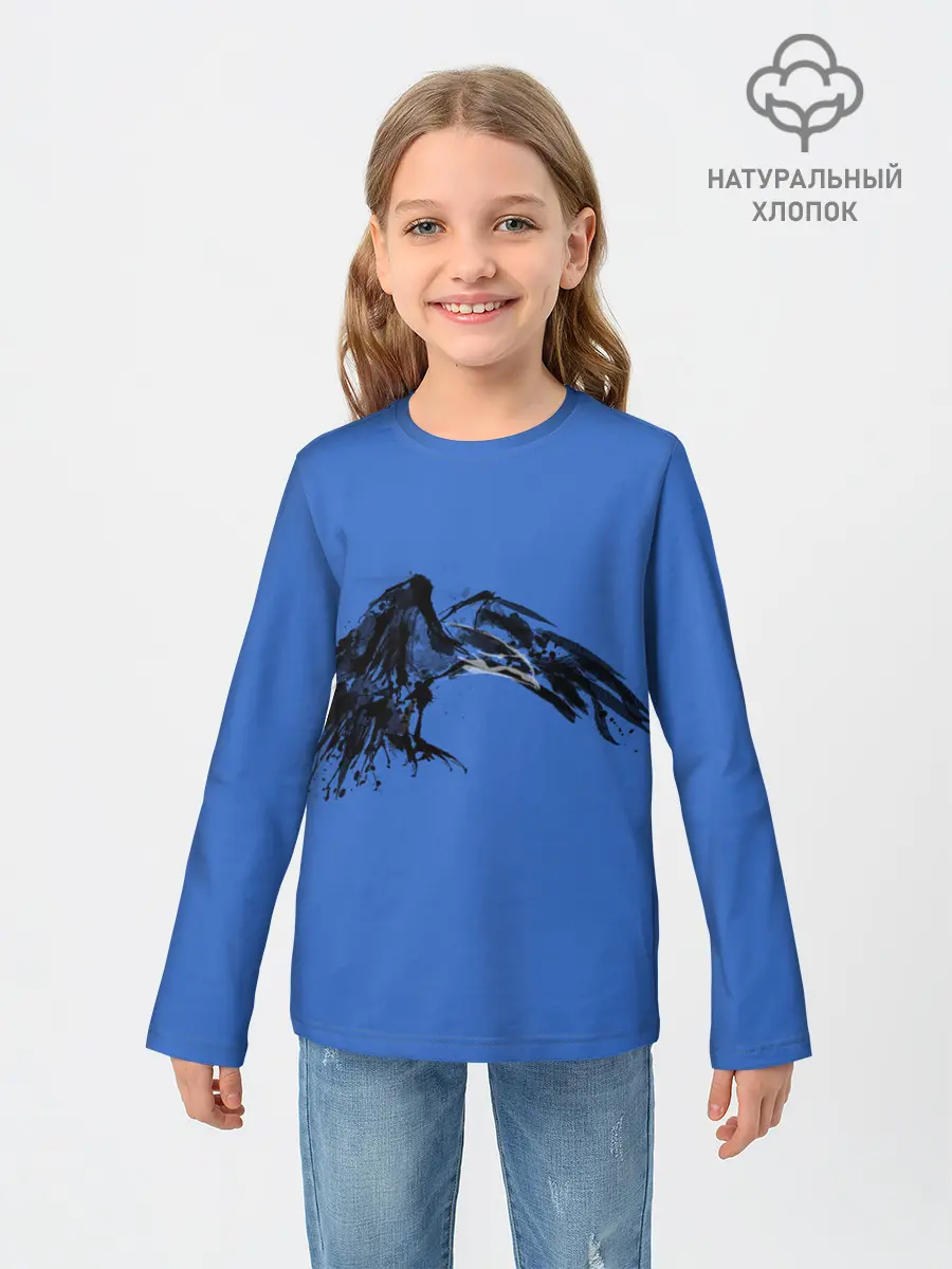 Детский лонгслив / Тень ворона