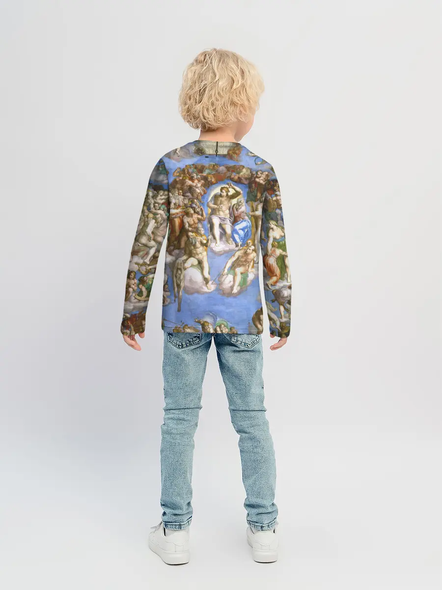 Детский лонгслив / Микеланджело страшный суд