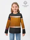 Детский лонгслив / 3d gold / black
