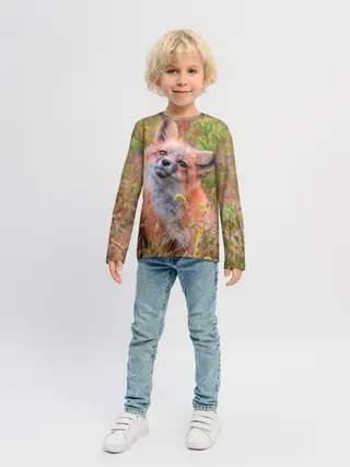 Детский лонгслив / Лисичка