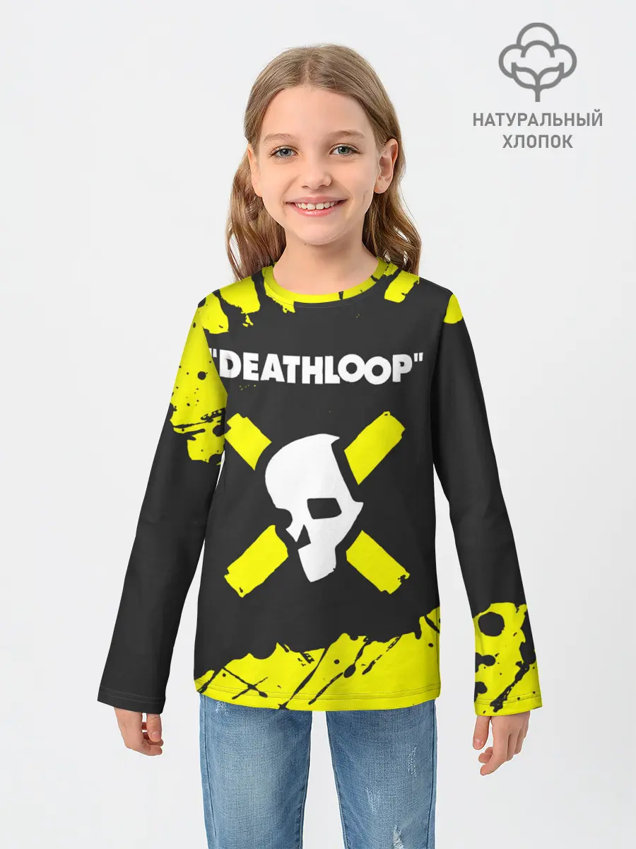 Детский лонгслив / Deathloop - Paint