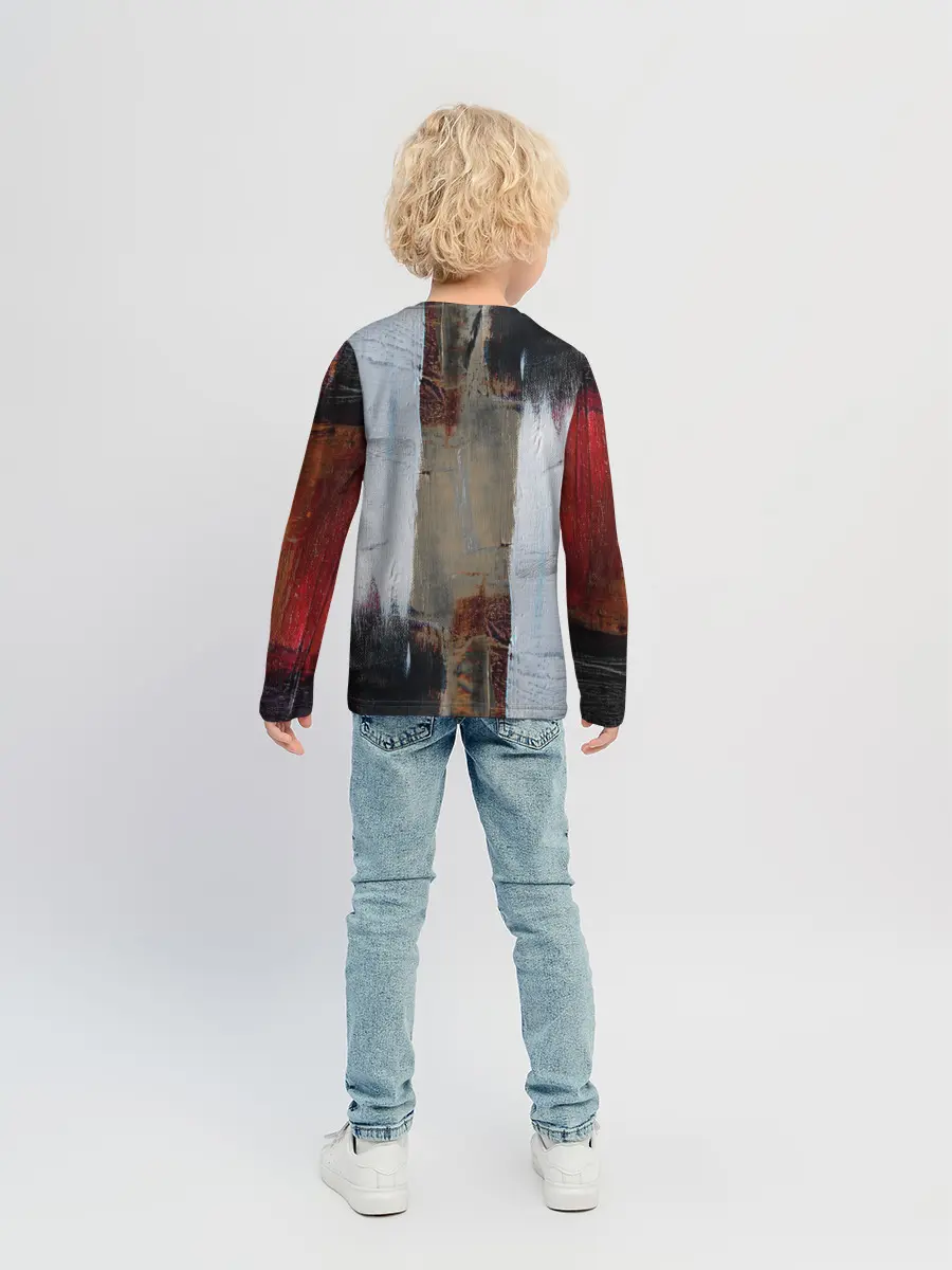 Детский лонгслив / Абстракция Красок