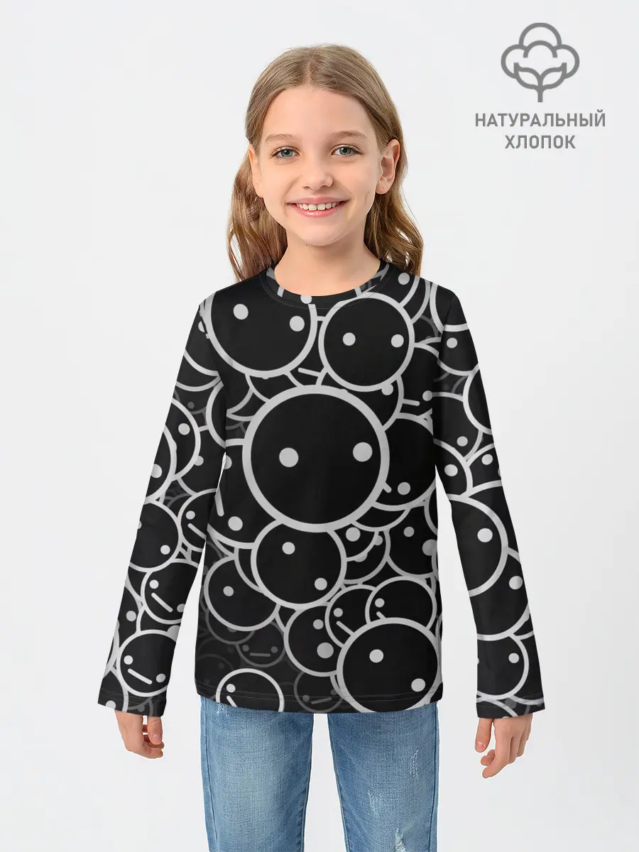 Детский лонгслив / Smile Texture