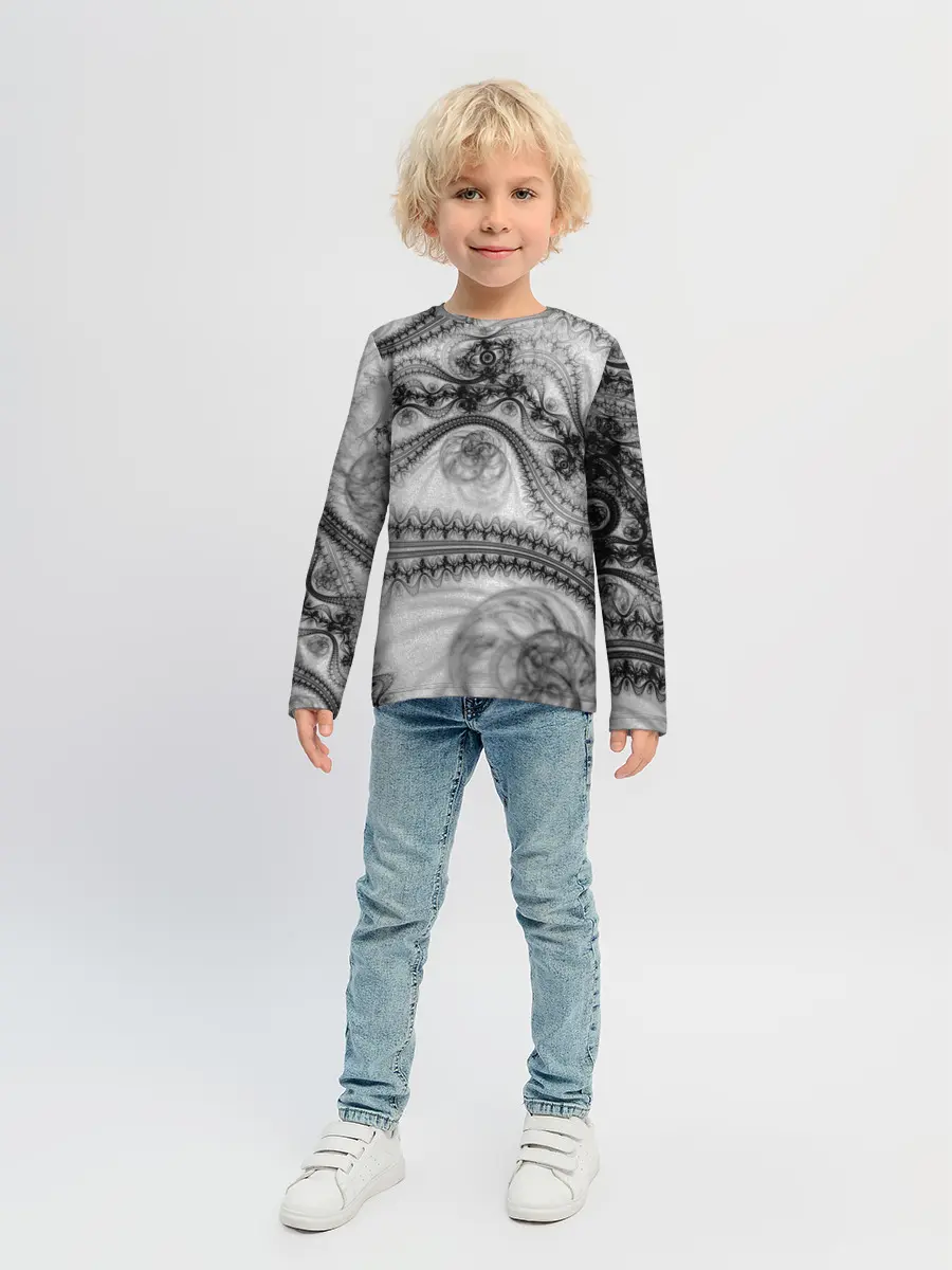 Детский лонгслив / Spilled ink Texture
