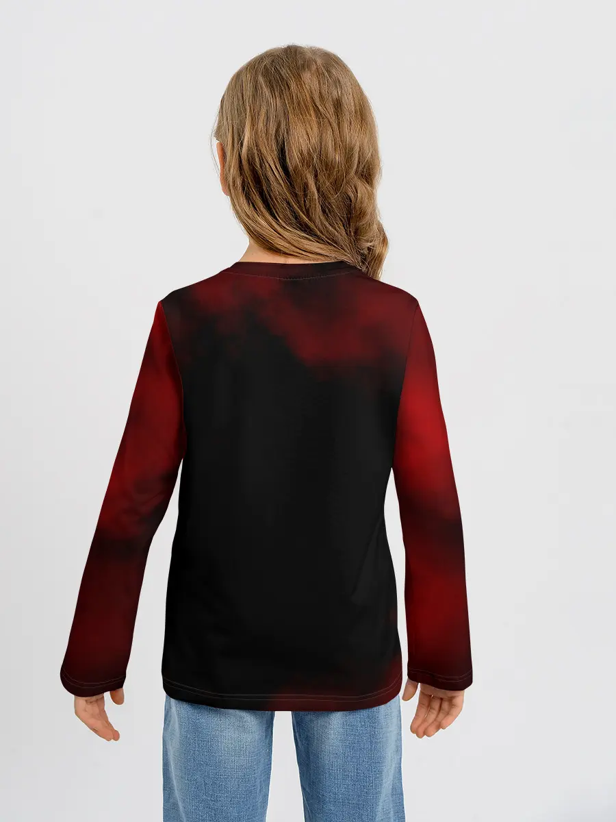 Детский лонгслив / Аста и демон Чёрный клевер