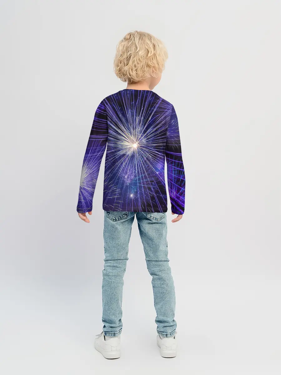 Детский лонгслив / Фейерверк