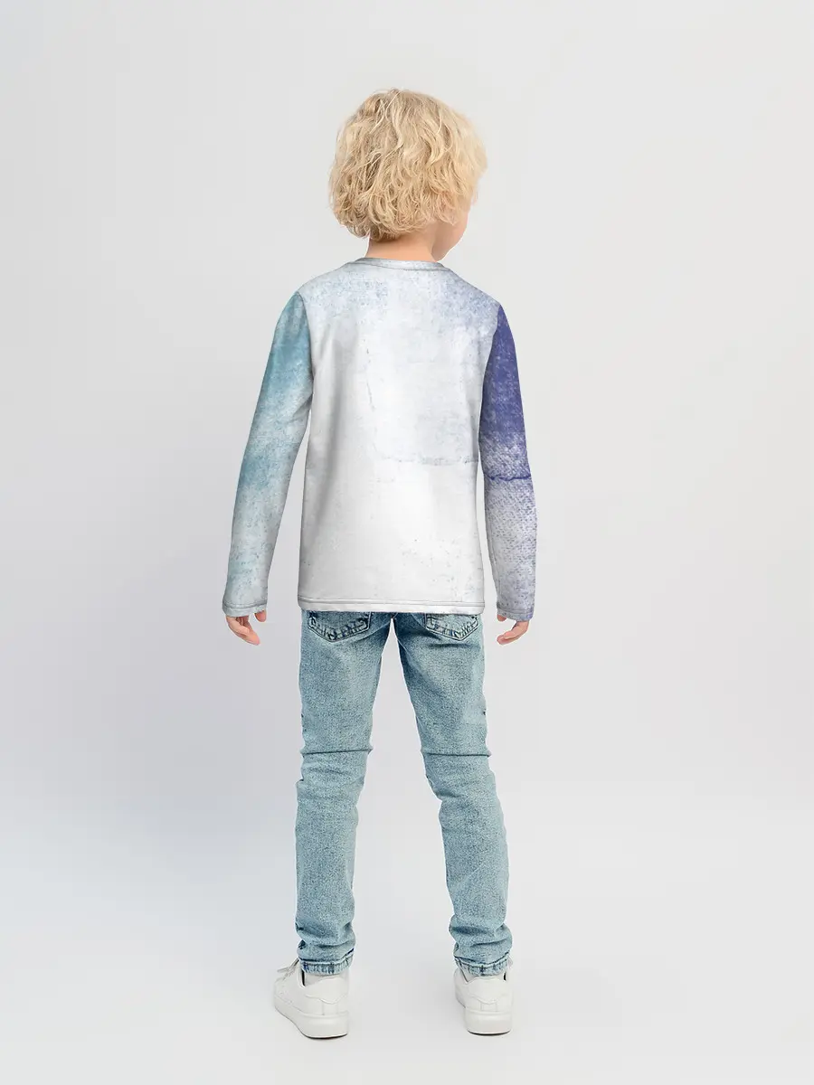 Детский лонгслив / Стена Аста Чёрный клевер