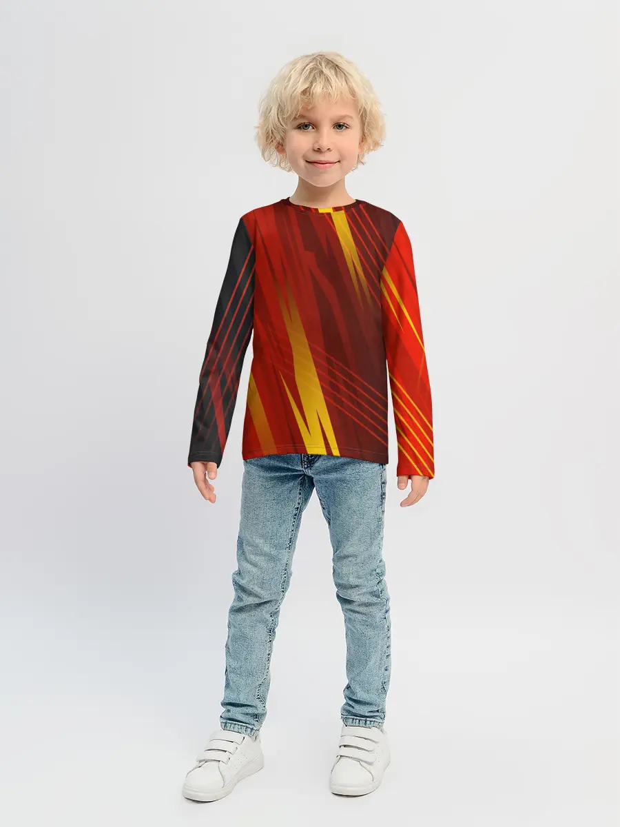 Детский лонгслив / Red sport style