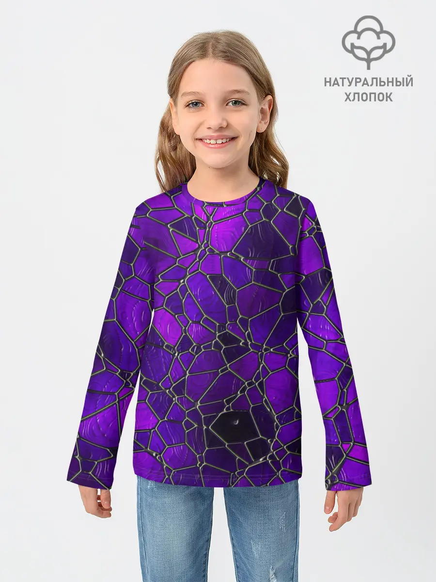 Детский лонгслив / Стеклянная мозайка