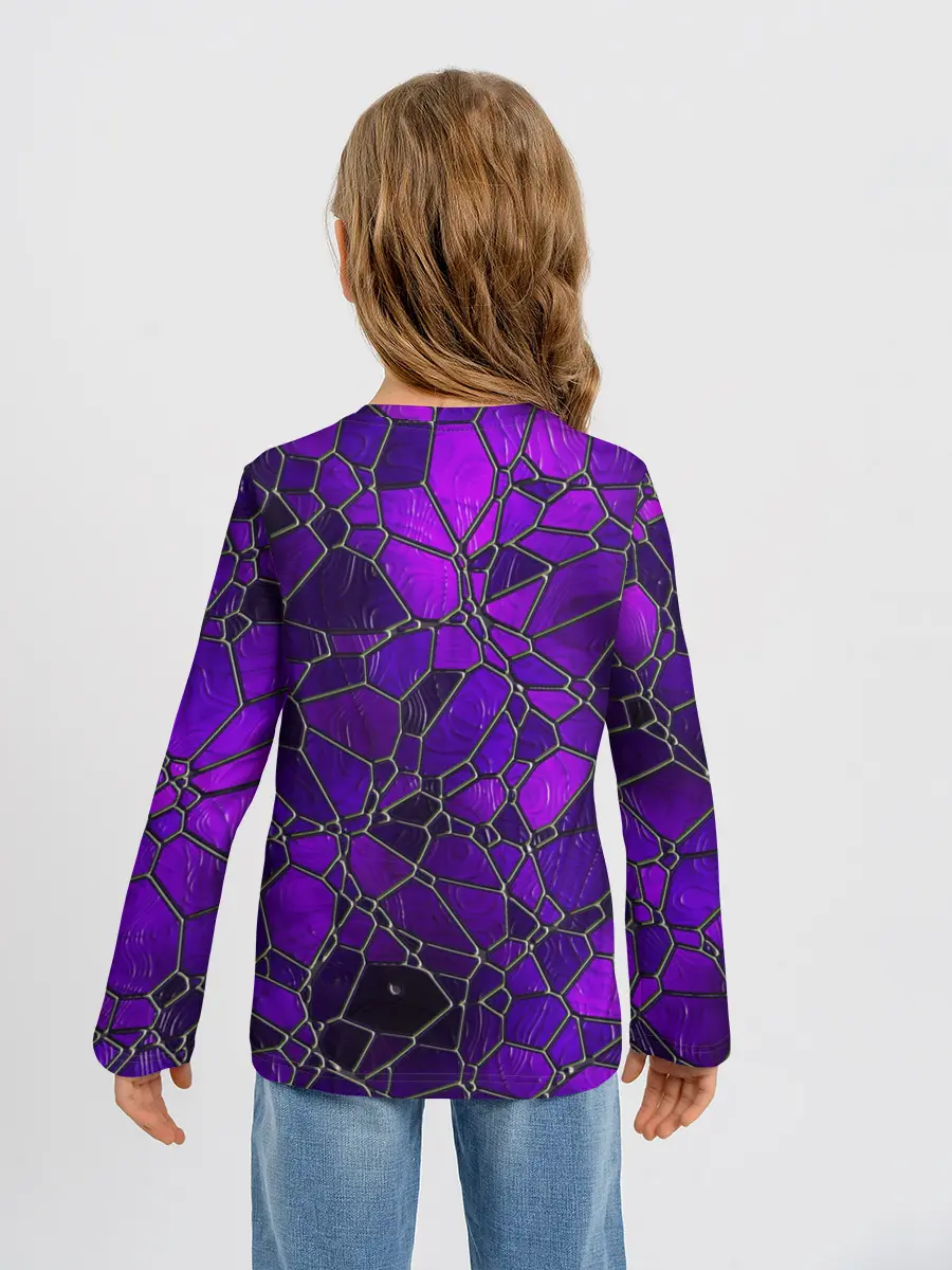 Детский лонгслив / Стеклянная мозайка