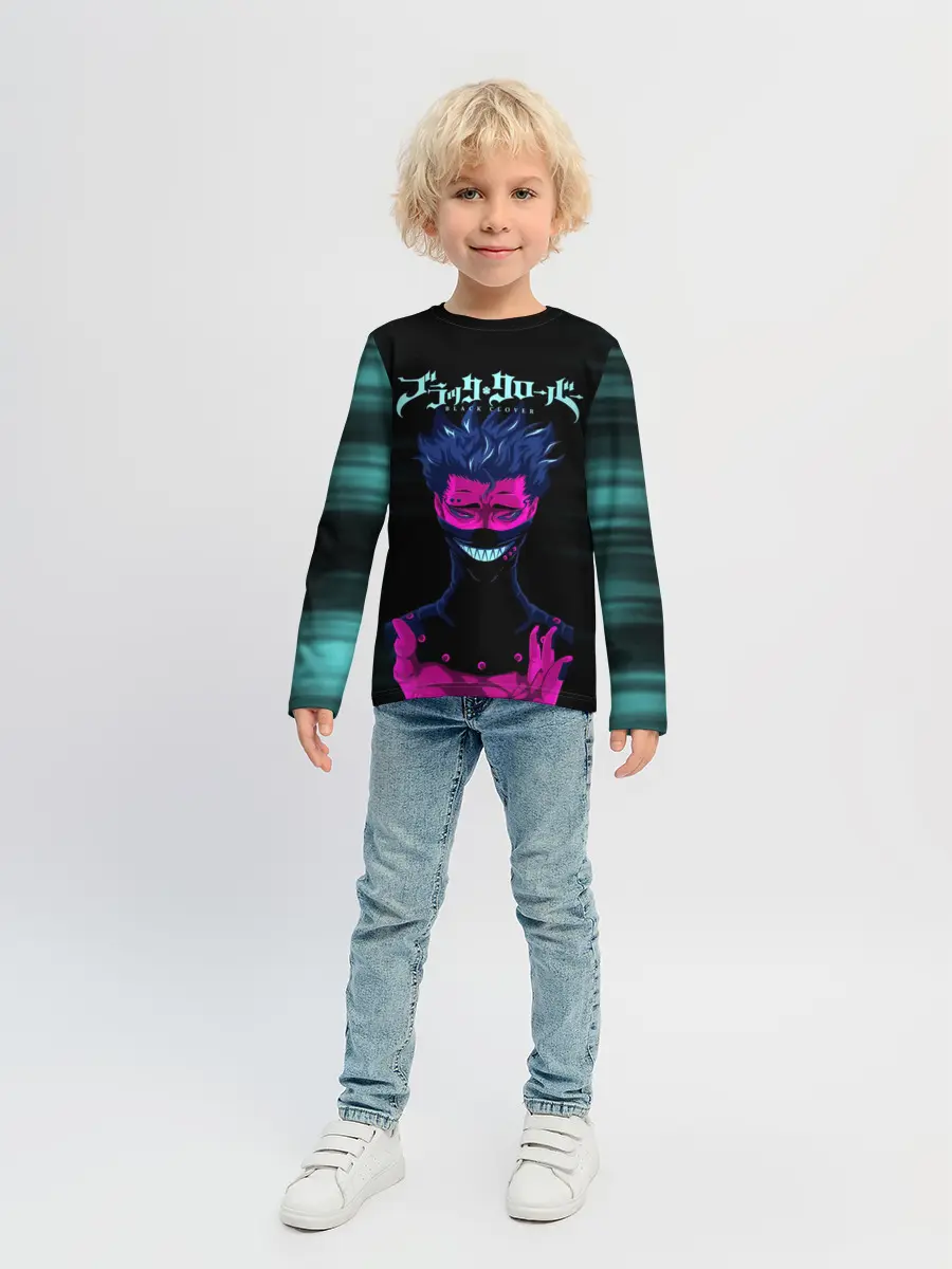 Детский лонгслив / Зора Идеаре Чёрный клевер
