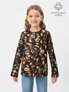 Детский лонгслив / Зерна Кофе