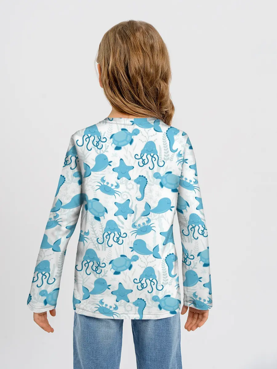 Детский лонгслив / Морские жители