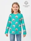 Детский лонгслив / Котики и рыбки